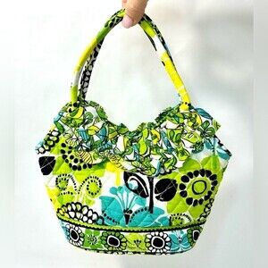 Vera Bradley Mini Tote in “Limes Up” Retired Pattern